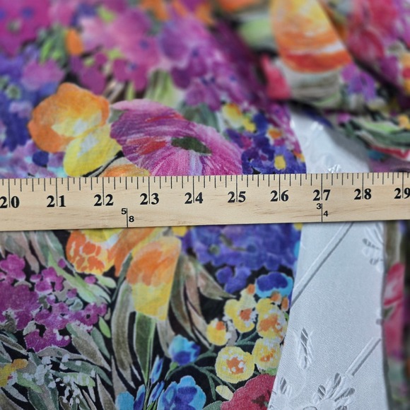 VTG Studio Collection Shirt Floral Print Button Down Women's Large Made in USA - Picture 6 of 9